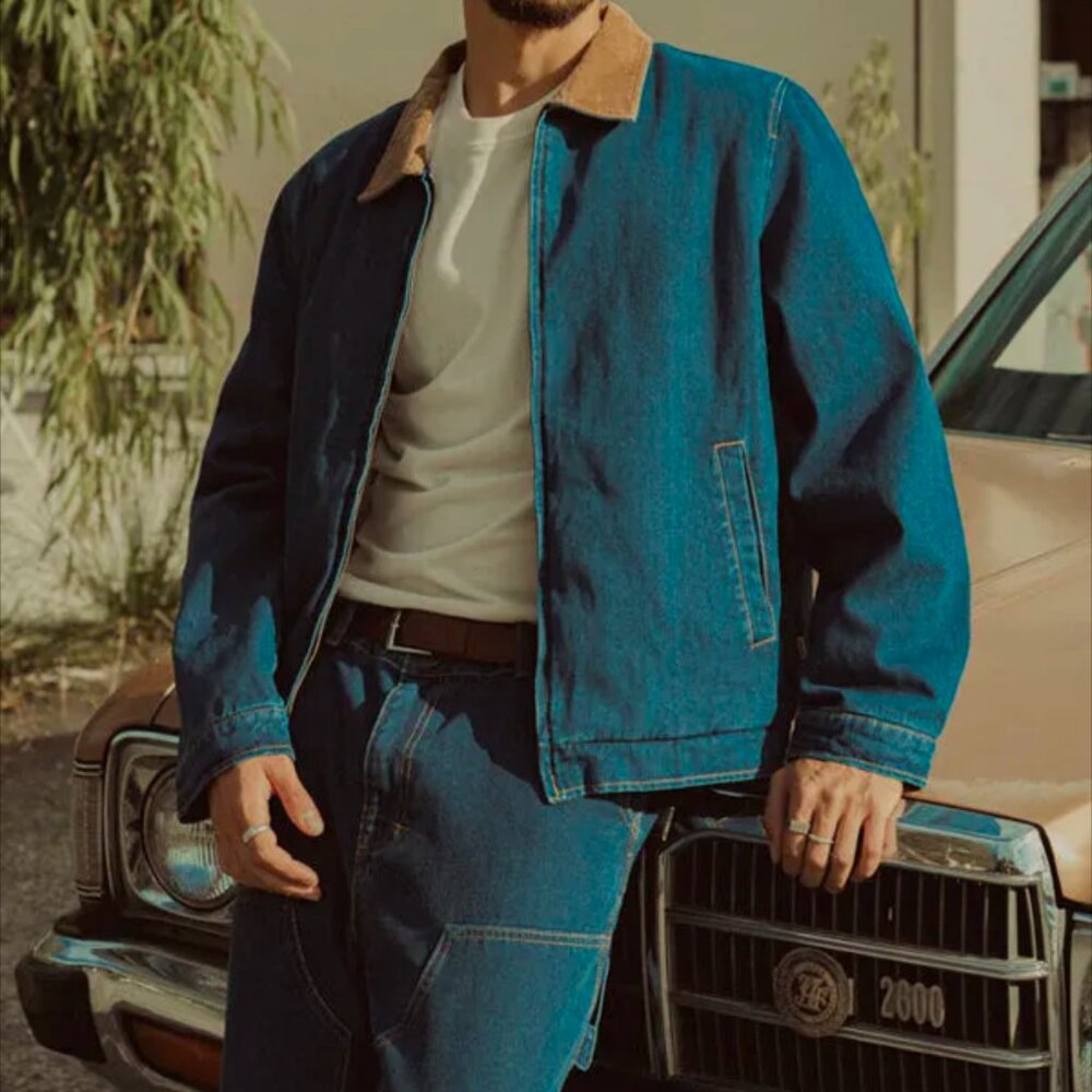 Rhythm Denim jacket with Sherpa lining